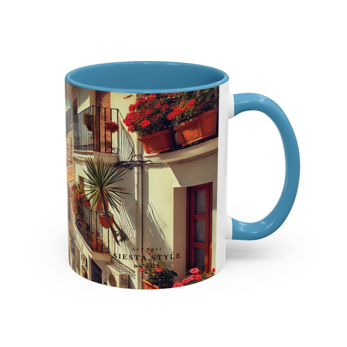 Kaffeetasse im mediterranen Stil – Spanien-Reisegeschenk