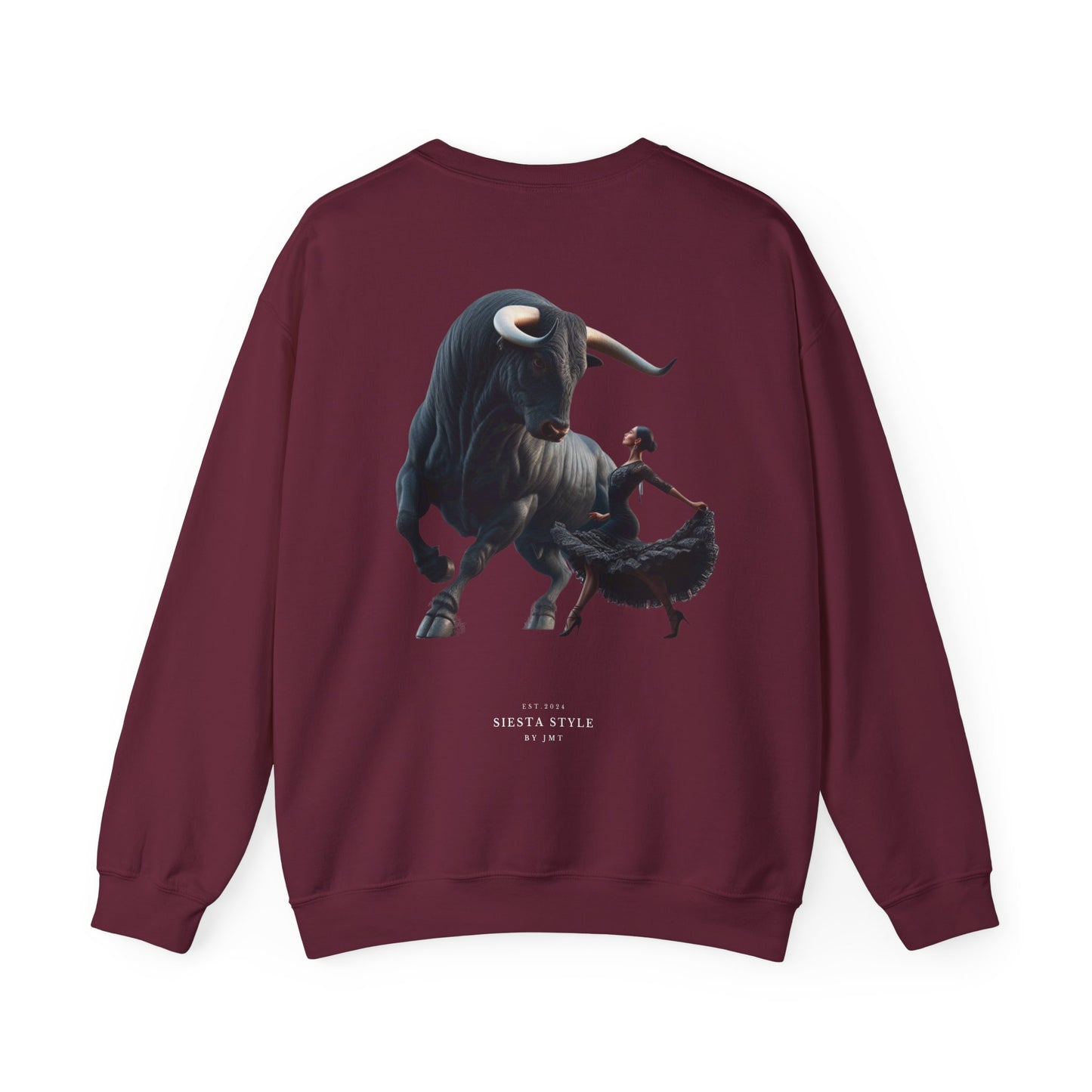 Crewneck Sweatshirt - Bold Bull & Dancer Design