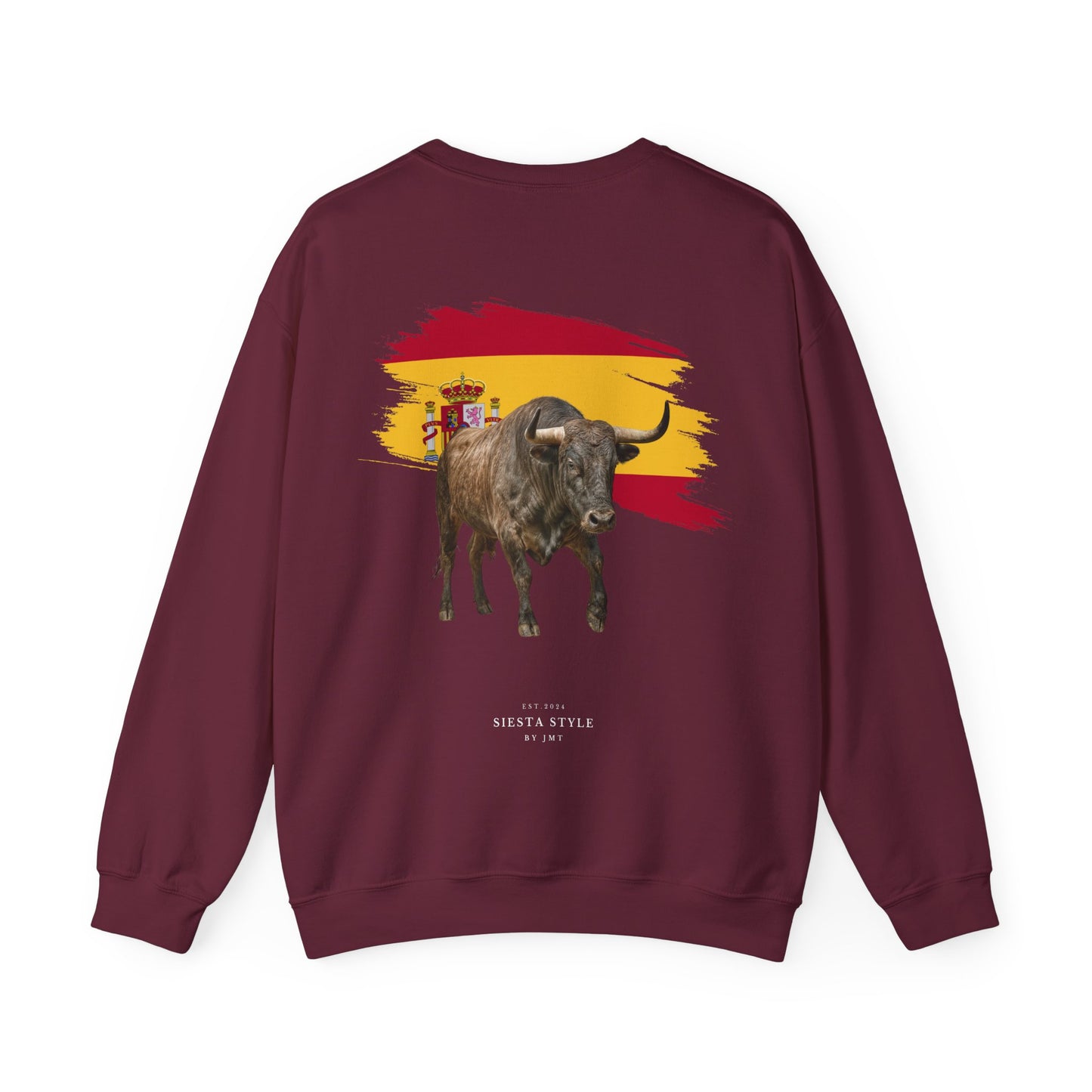 Crewneck Sweatshirt - Bold Bull & Flag