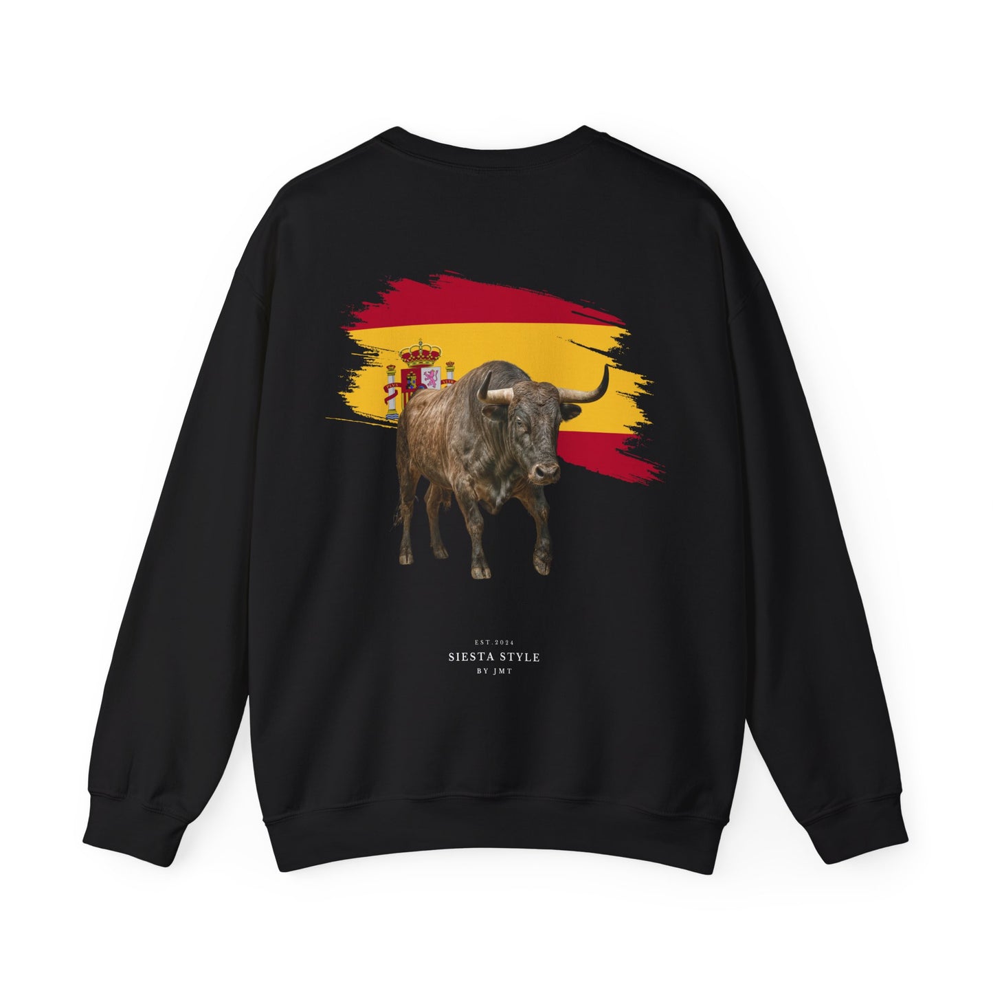 Crewneck Sweatshirt - Bold Bull & Flag