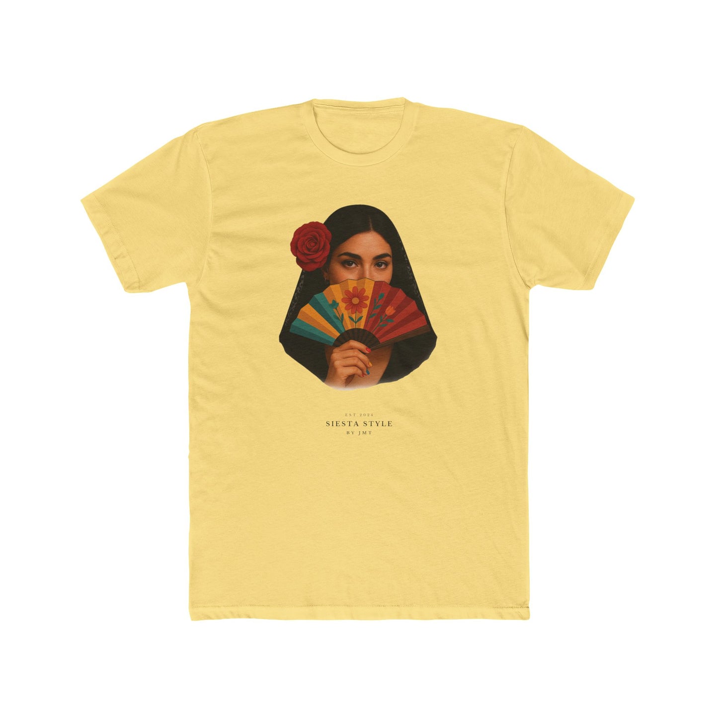 “Seniorita Unisex Cotton Crewneck Tee – Fiesta Vibe Graphic Tee”