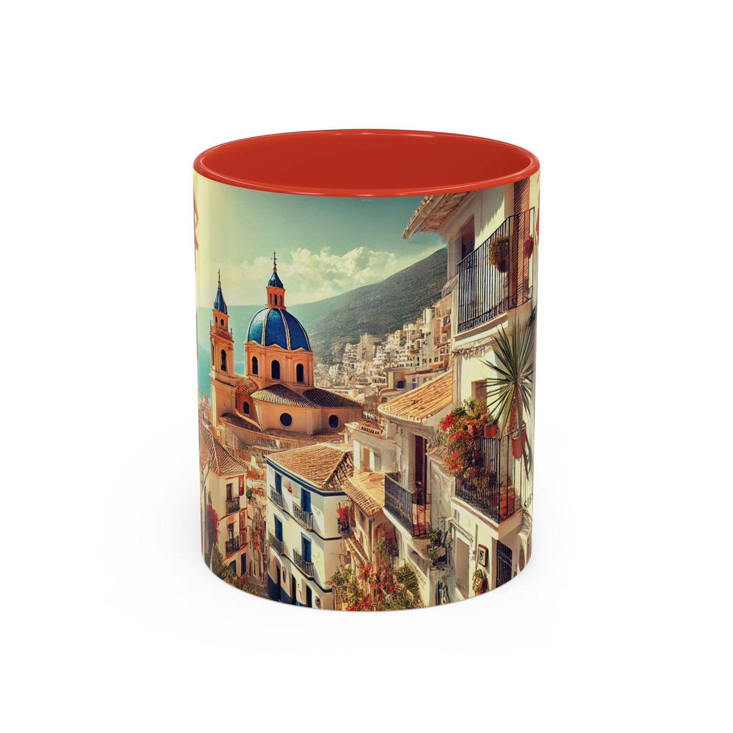 Kaffeetasse im mediterranen Stil – Spanien-Reisegeschenk