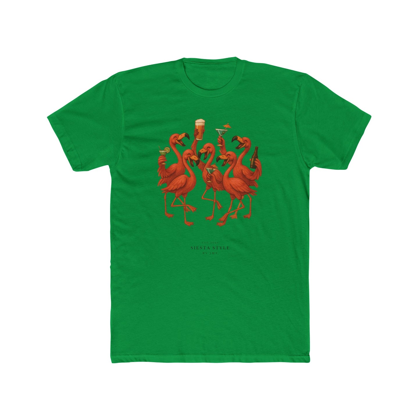 Party Flamingo T-Shirt - Unisex Cotton Crew Tee