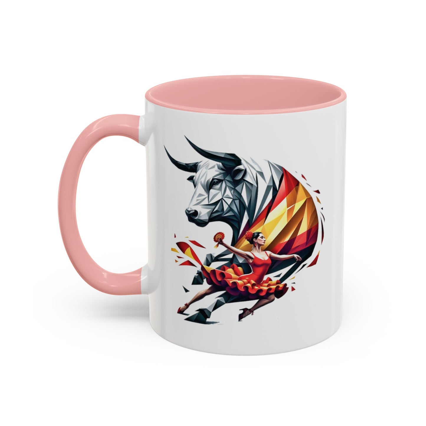 Kaffeetasse „Spanische Kultur“ – Flamenco- und Fliesendesign 