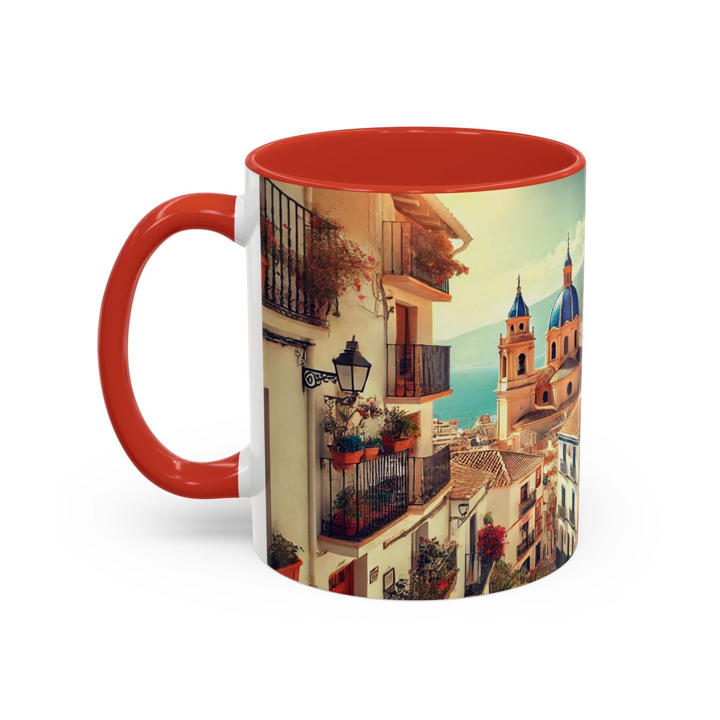 Kaffeetasse im mediterranen Stil – Spanien-Reisegeschenk 