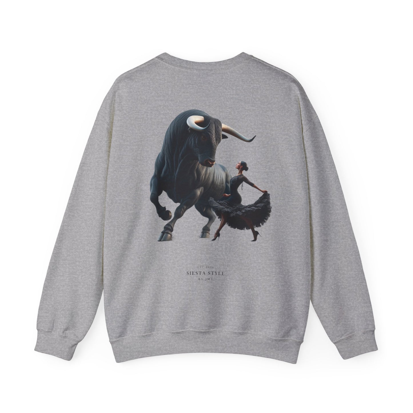 Crewneck Sweatshirt - Bold Bull & Dancer Design