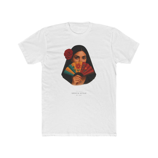 “Seniorita Unisex Cotton Crewneck Tee – Fiesta Vibe Graphic Tee”