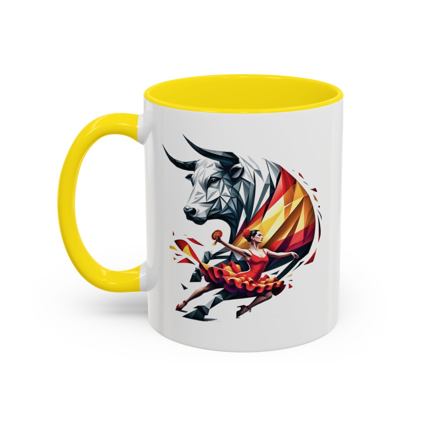 Kaffeetasse „Spanische Kultur“ – Flamenco- und Fliesendesign 