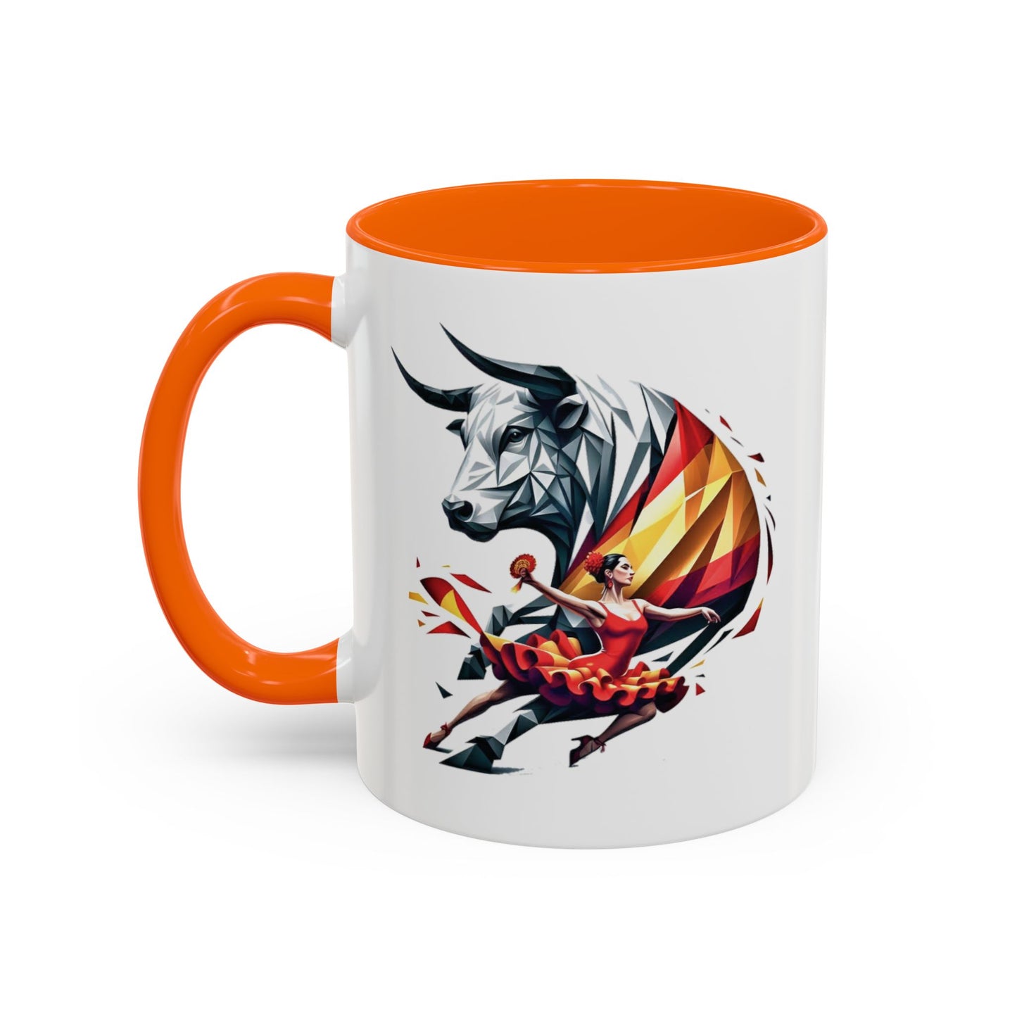Kaffeetasse „Spanische Kultur“ – Flamenco- und Fliesendesign 
