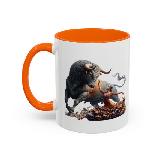 Kaffeetasse mit spanischer Kultur – Flamenco- und Fliesendesign 