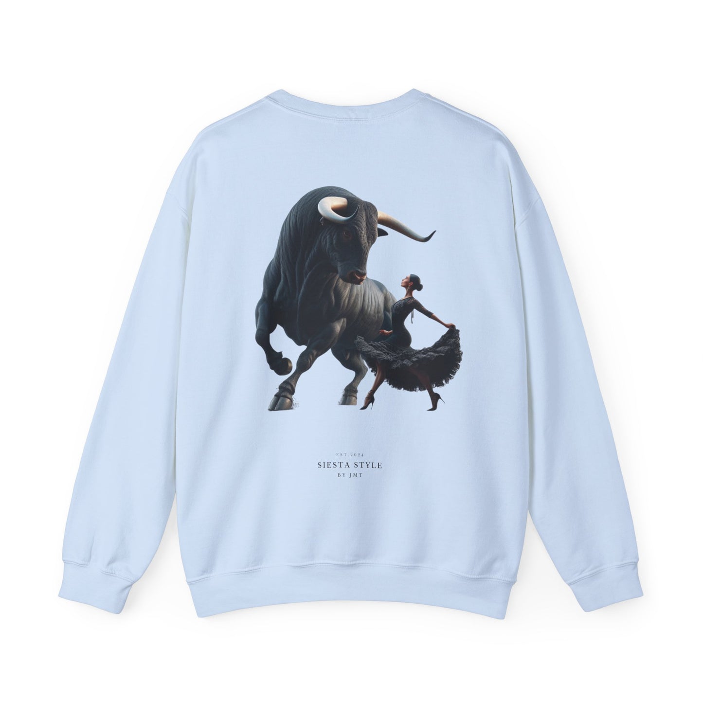 Crewneck Sweatshirt - Bold Bull & Dancer Design