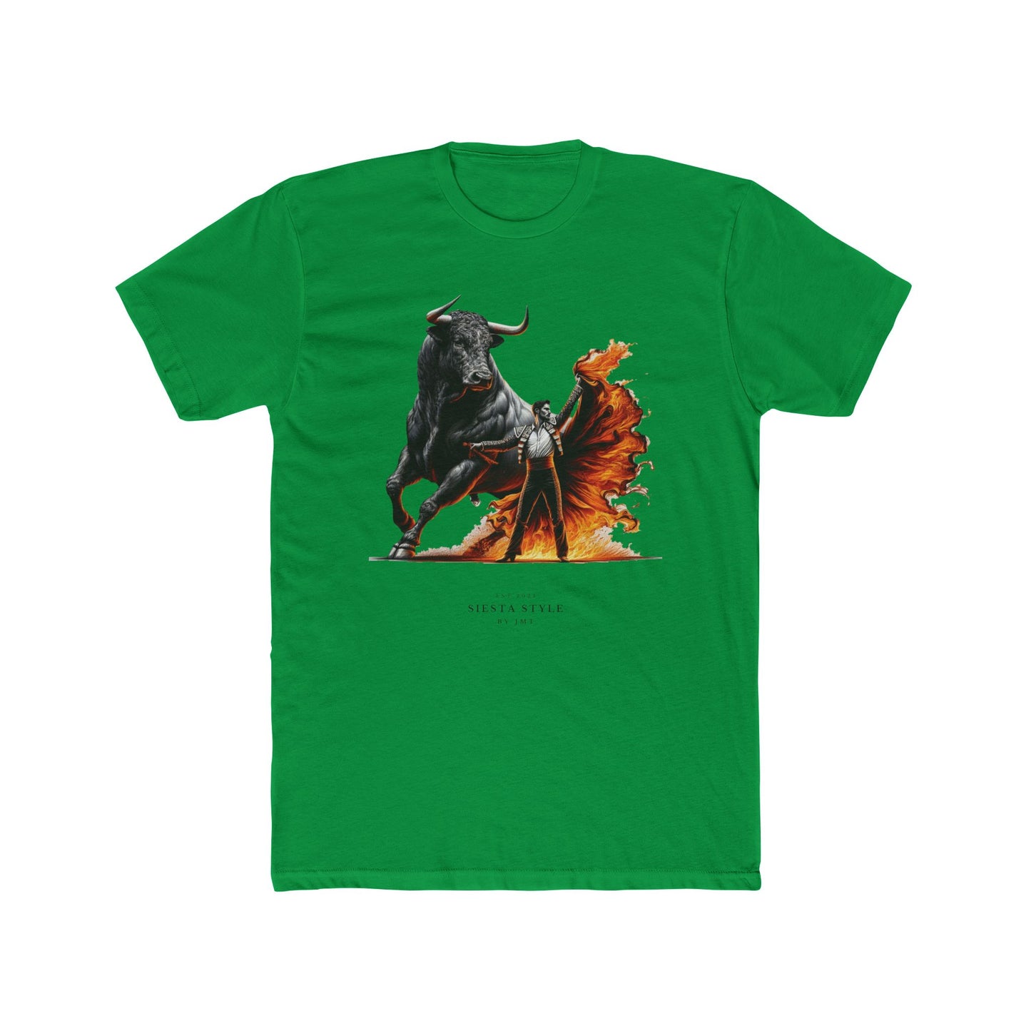 Bold Bull T-Shirt - Unisex Cotton Crew Tee with Fierce Design