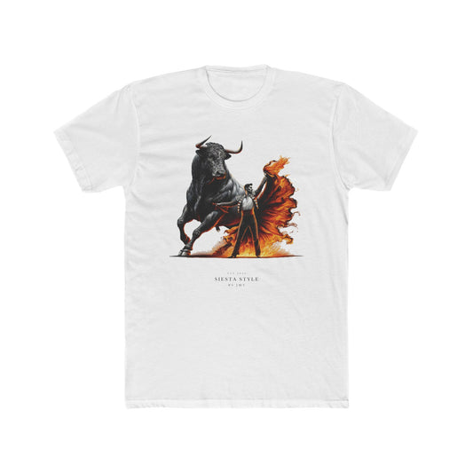 Bold Bull T-Shirt - Unisex Cotton Crew Tee with Fierce Design