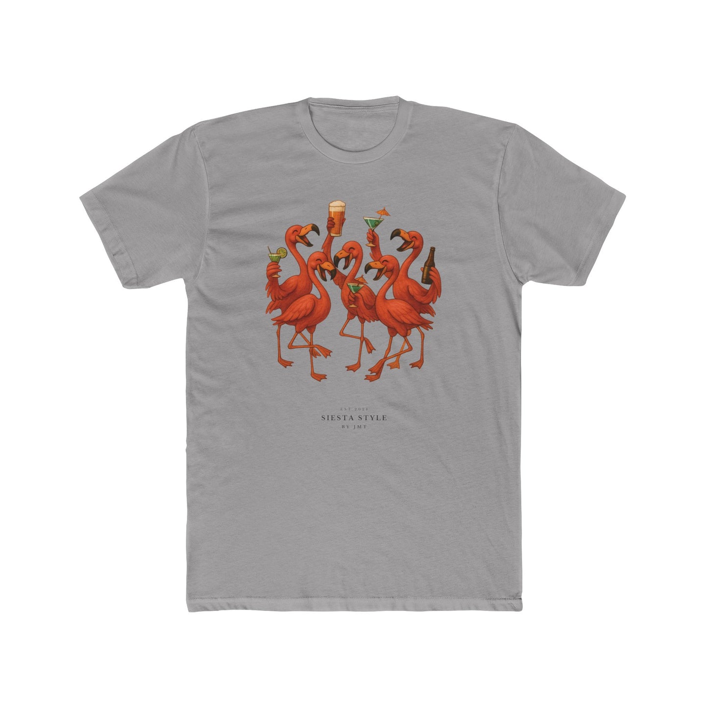 Party Flamingo T-Shirt - Unisex Cotton Crew Tee