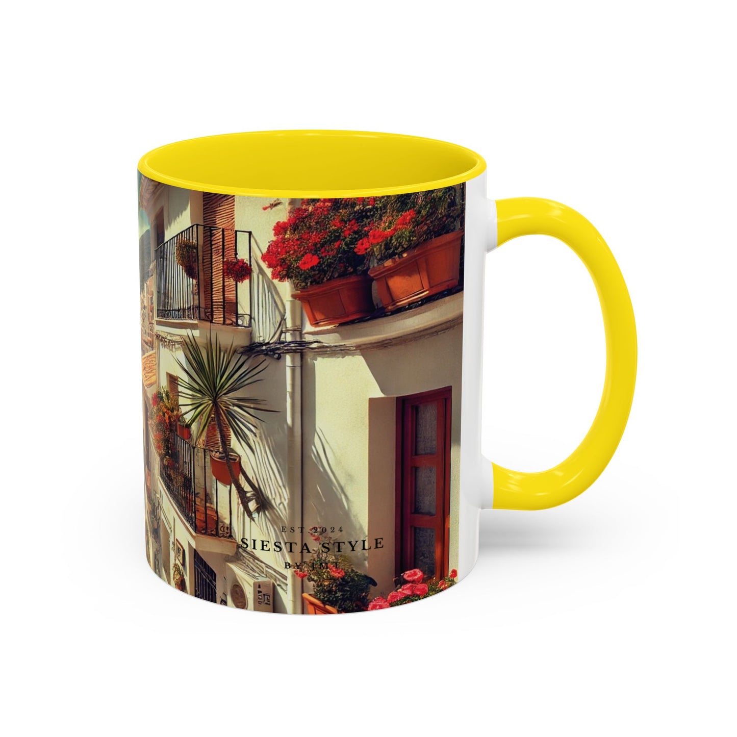 Kaffeetasse im mediterranen Stil – Spanien-Reisegeschenk 