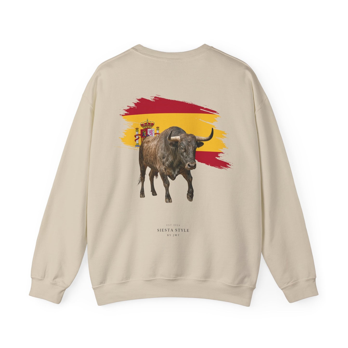 Crewneck Sweatshirt - Bold Bull & Flag