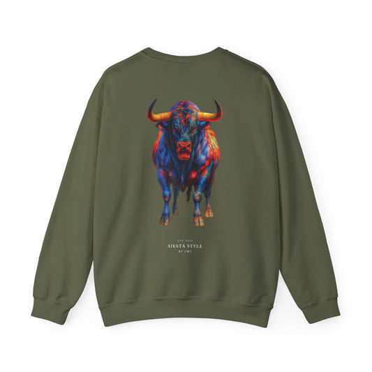 Crewneck Sweatshirt - Color Bold Bull