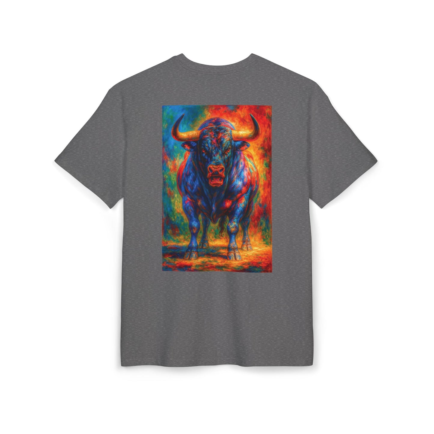 Fiery Buffalo Graphic Tee, Unisex T-Shirt, Streetwear Fashion, Oversize