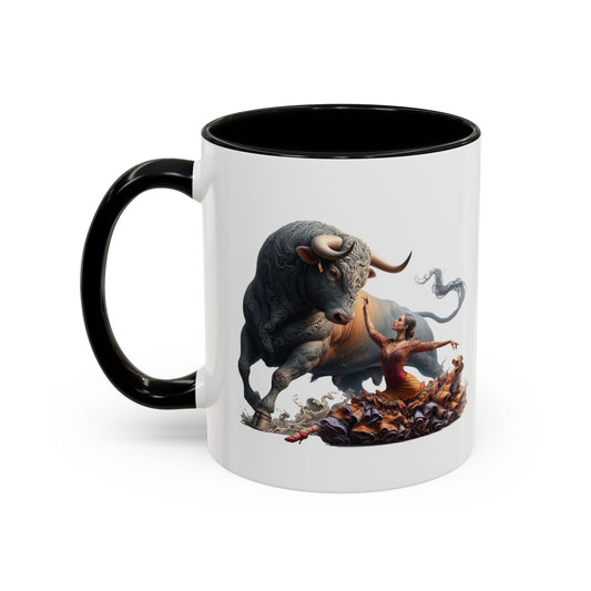 Kaffeetasse mit spanischer Kultur – Flamenco- und Fliesendesign 