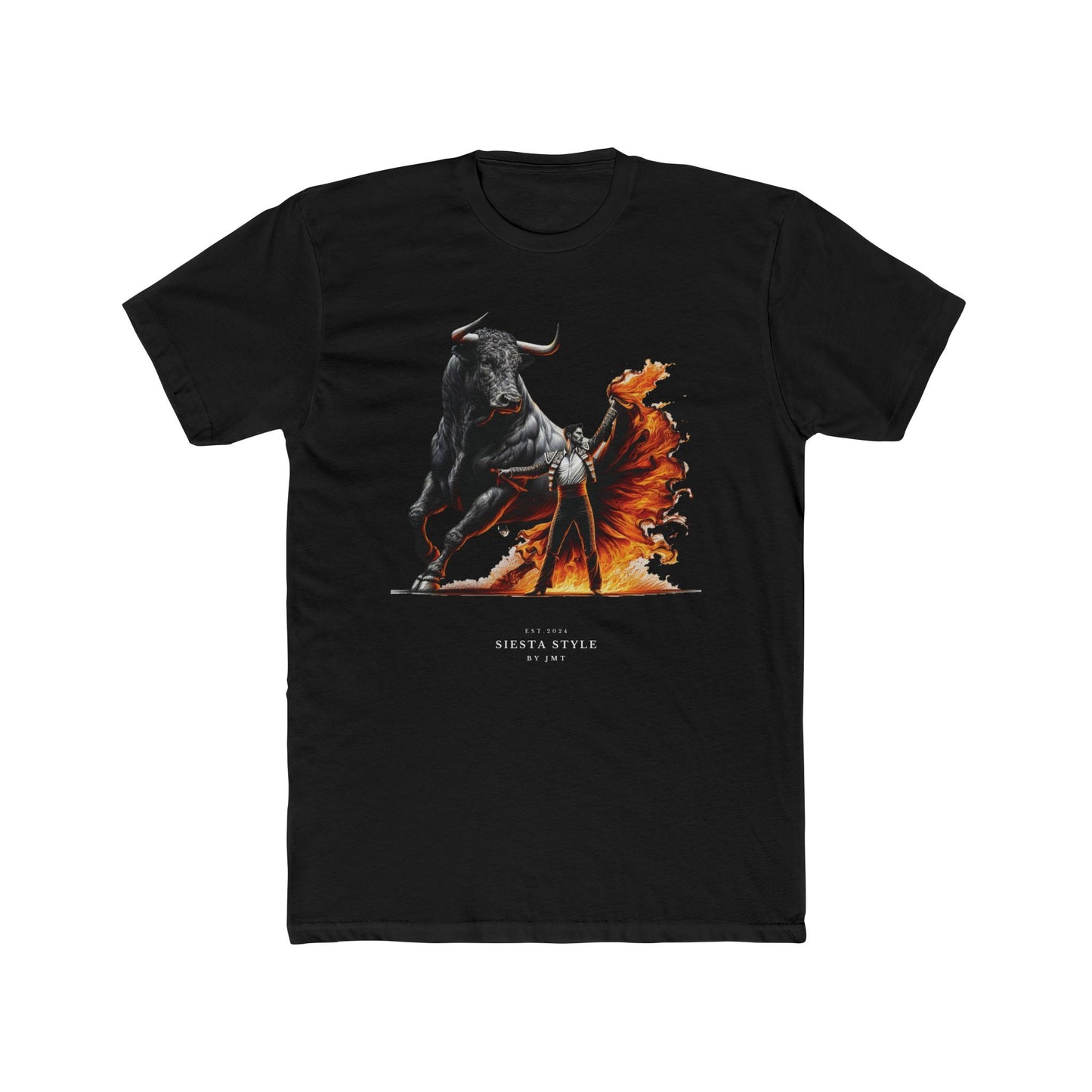 Bold Bull T-Shirt - Unisex Cotton Crew Tee with Fierce Design