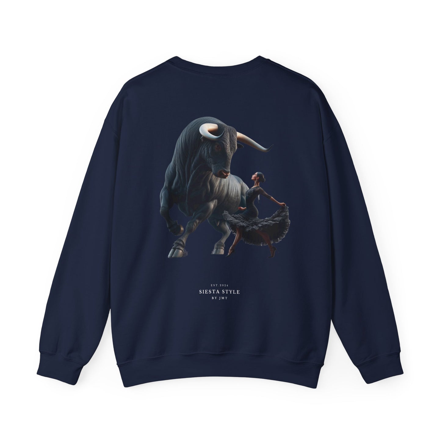 Crewneck Sweatshirt - Bold Bull & Dancer Design