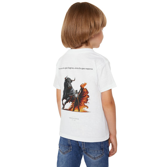 Courageous Toddler T-Shirt - Bull and Flame for Kids