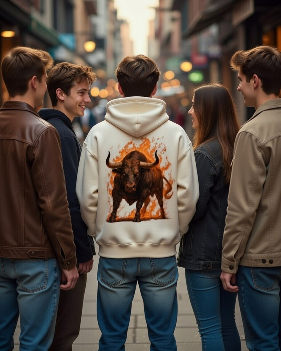 STELLENANGEBOT Oversize-Hoodie - Burning Bull