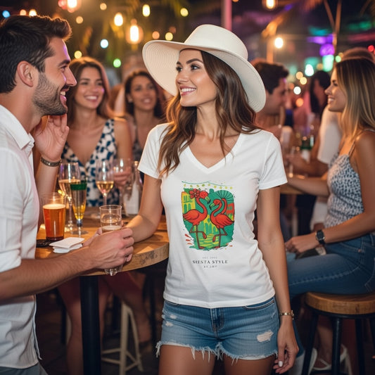 Siesta Flamingo Design - Summer Vibes, Casual Elegance